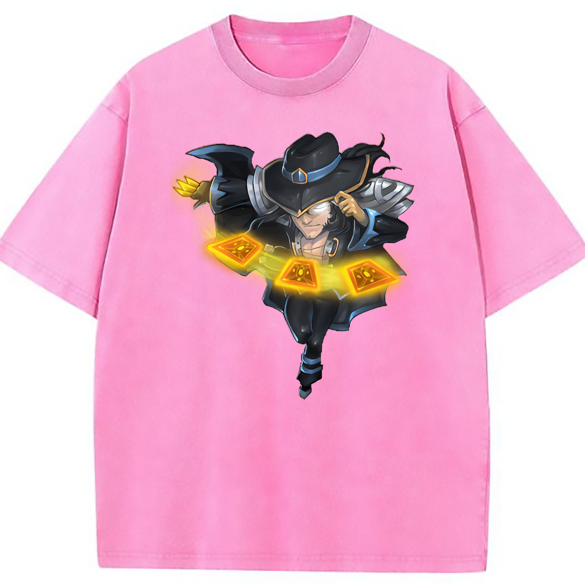 （画像用） リーグ・オブ・レジェンド League of Legends LOL 綿100% ヴィンテージ風 半袖Tシャツ（フロントプリント）